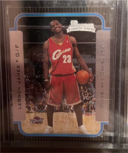 2003 Bowman #123 LeBron James — front