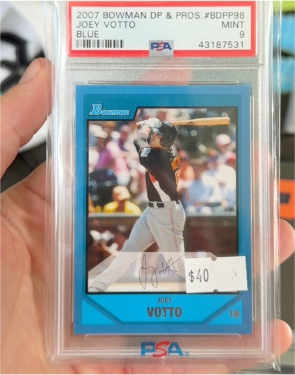 2007 Bowman Draft Picks & Prospects #BDPP98 Joey Votto — front