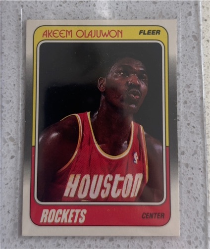 1988-89 Fleer #53 Akeem Olajuwon — front