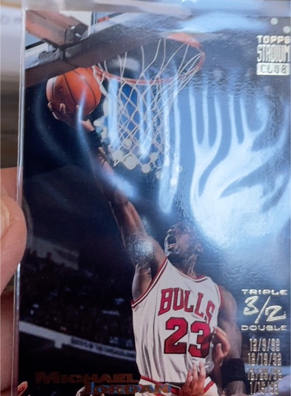 1993-94 Topps Stadium Club Triple Double #1 Michael Jordan — front