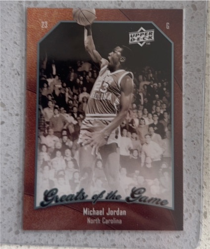 2010 Upper Deck Greats of the Game #23 Michael Jordan — front