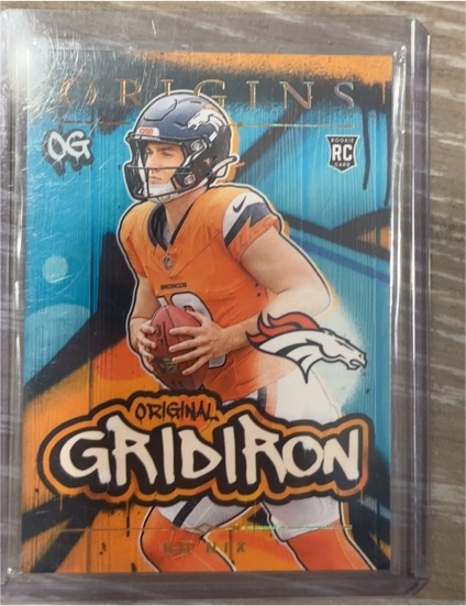 2024 Panini Origins #19 Bo Nix Original Gridiron Rookie Card — front