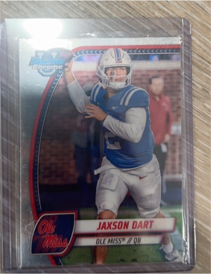 2024 Bowman Chrome University #6 Jaxson Dart — front
