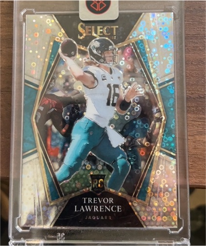 2021 Panini Select #143 Trevor Lawrence Premier Level Rookie Card — front
