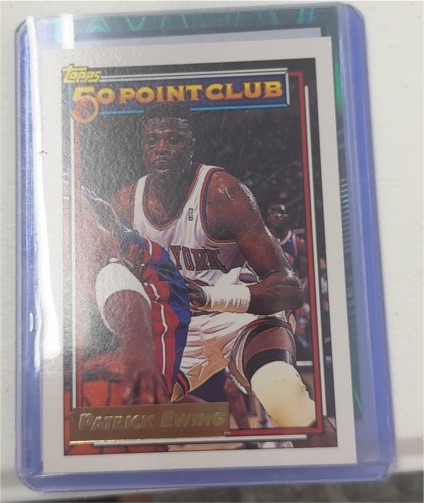 1992-93 Topps #211 Patrick Ewing 50 Point Club — front