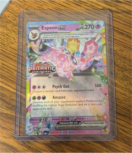 2016 Pokémon TCG Prismatic Evolutions #034 Espeon EX — front