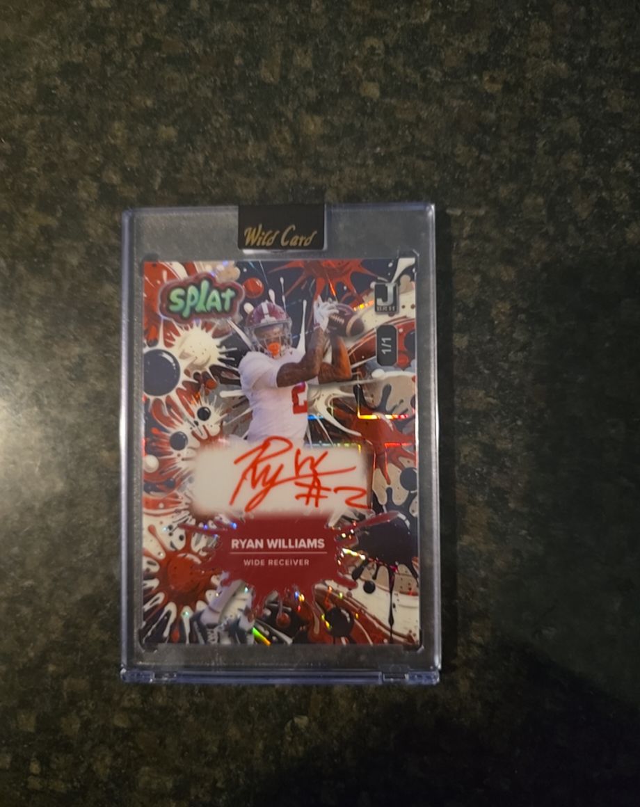 2025 Wild Card Splat Ryan Williams 1/1 — front