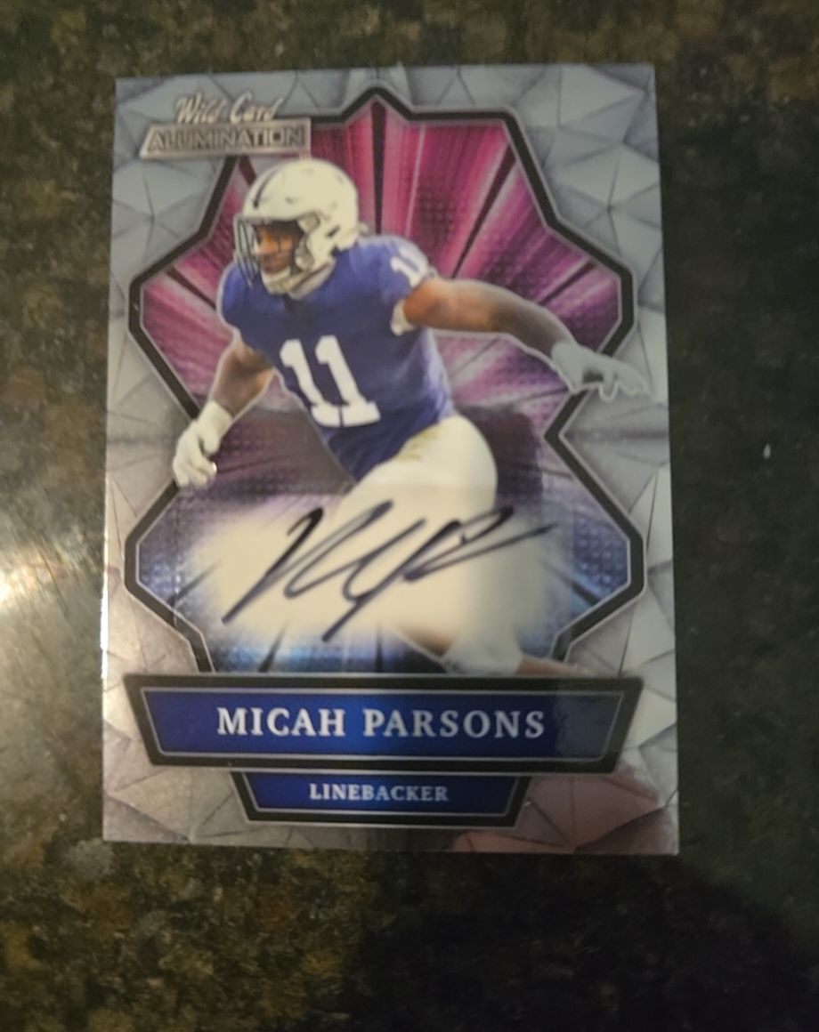 2021 Wild Card Alumination #ABC-A Micah Parsons — front