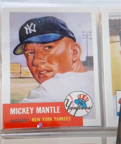 1991 Topps Archives #82 Mickey Mantle (1953 Topps Reprint) — front
