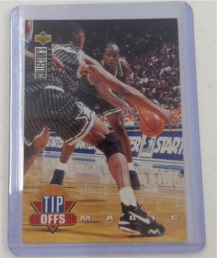1994-95 Upper Deck Collector's Choice #184 Shaquille O'Neal Tip Offs — front