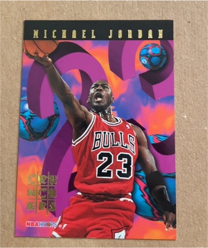 1995 Skybox NBA Hoops Michael Jordan Number Crunchers #1 — front