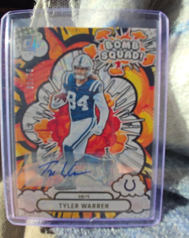 2025 Panini Donruss #BS-TWN Tyler Warren Bomb Squad — front