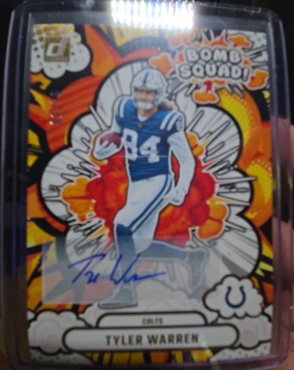 2025 Donruss Bomb Squad #BS-TWN Tyler Warren — front