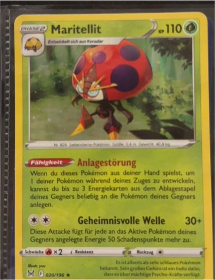 2022 Pokémon SWSH11: Lost Origin #020 Maritellit — front