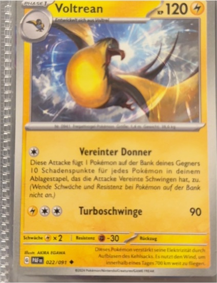 2024 Pokémon Paldean Fates #022 Voltrean — front