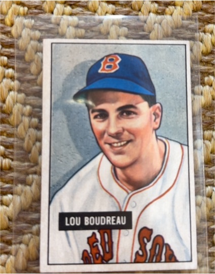 1951 Bowman #62 Lou Boudreau — front