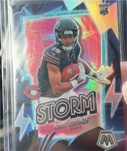 2024 Panini Mosaic #6 Rome Odunze Storm Silver — front