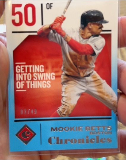 2018 Panini Chronicles #10 Mookie Betts — front