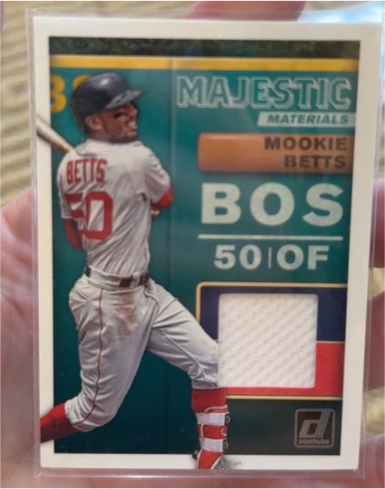 2019 Panini Donruss Majestic Materials #MM-MB Mookie Betts — front