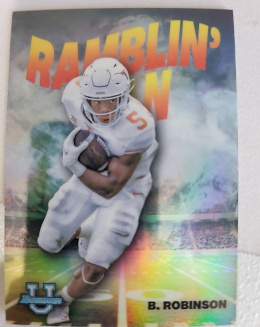 2022 Bowman University Chrome Ramblin' Man #RM-1 Bijan Robinson — front