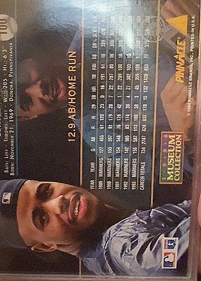 1995 Pinnacle #447 Ken Griffey Jr. — back