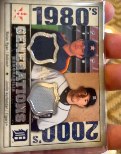 2008 SP Legendary Cuts Generations Dual Memorabilia Nolan Ryan / Justin Verlander — front