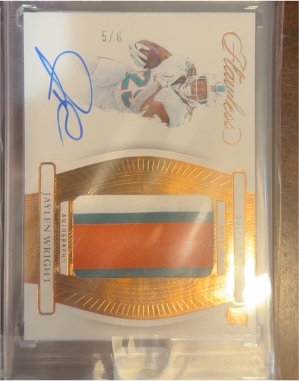 2022 Panini Flawless #5/6 Jaylen Wright — front
