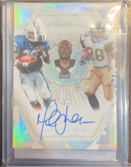 2019 Panini Flawless #07 Marshall Faulk — front
