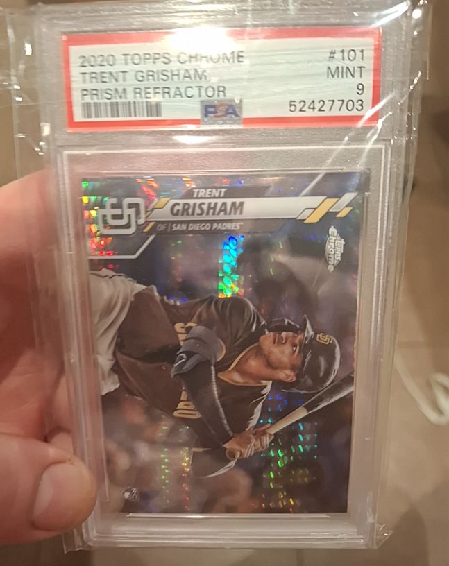 2020 Topps Chrome #101 Trent Grisham Prism Refractor — front