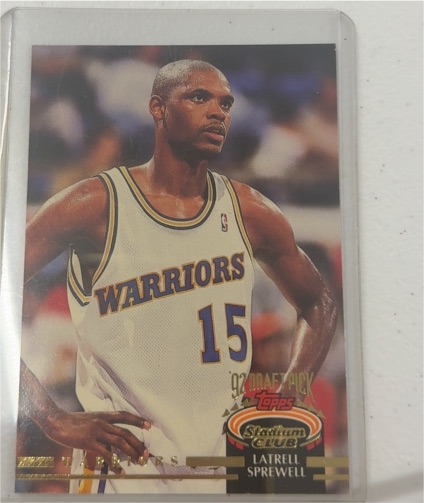 1992-93 Topps Stadium Club #320 Latrell Sprewell — front