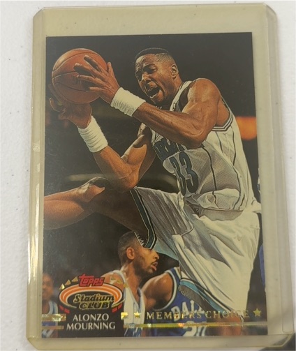 1992-93 Topps Stadium Club #209 Alonzo Mourning — front