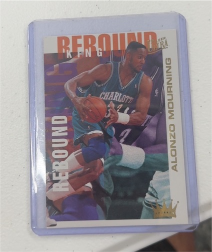 1994 Fleer Ultra #3 Alonzo Mourning Rebound King — front