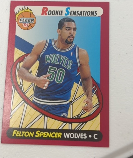 1991-92 Fleer #6 Felton Spencer Rookie Sensations — front