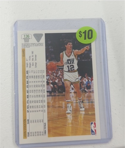 1991-92 Upper Deck #136 John Stockton — front