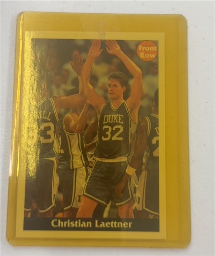 1992 Front Row Promo Christian Laettner — front