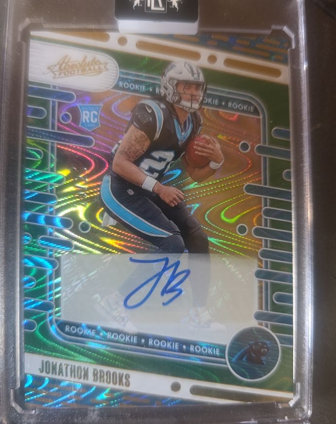 2024 Panini Absolute Football Rookie Signatures Jonathon Brooks — front