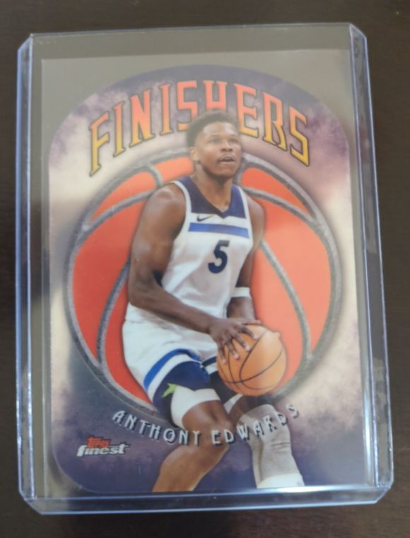 2024-25 Topps Finest #F-4 Anthony Edwards Finishers — front