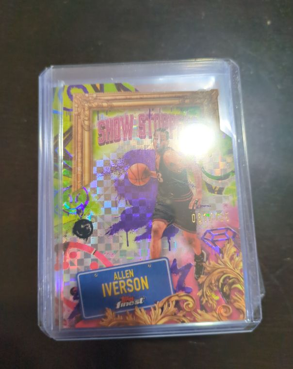 2024-25 Topps Finest #S-2 Allen Iverson Show Stoppers Die Cut — front