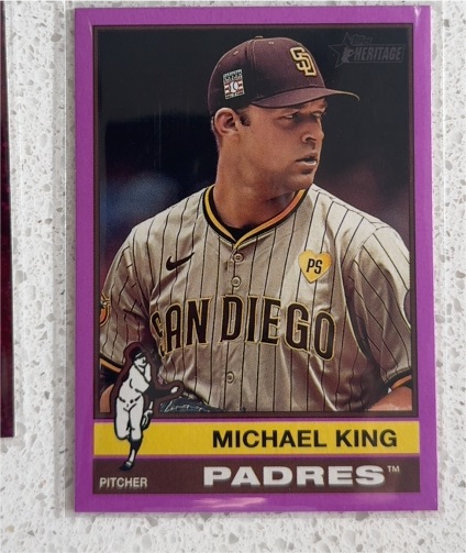 2025 Topps Heritage #105 Michael King — front