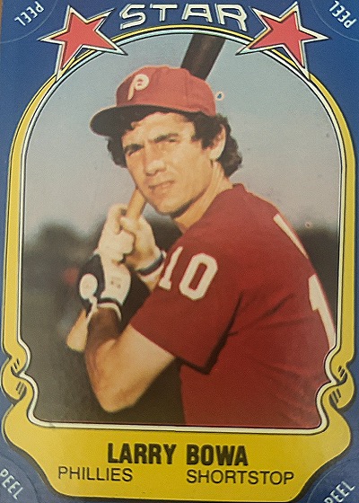1981 Fleer Star Stickers #20 Larry Bowa Philadelphia Phillies — front