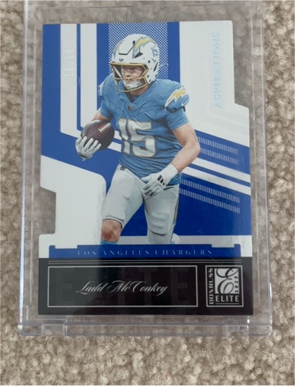 2025 Donruss Elite Status Die-Cut Ladd McConkey — front