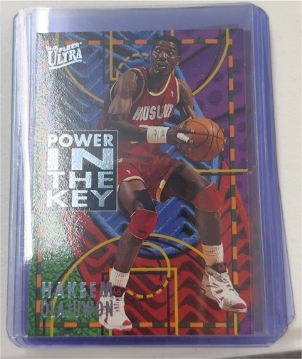 1994-95 Fleer Ultra Power in the Key #6 Hakeem Olajuwon — front