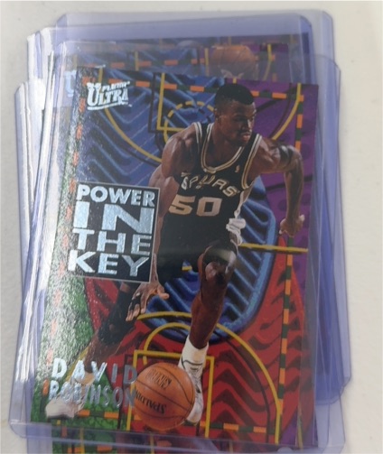 1994-95 Fleer Ultra Power in the Key #8 David Robinson — front