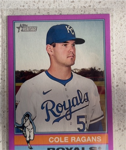 2025 Topps Heritage #187 Cole Ragans — front