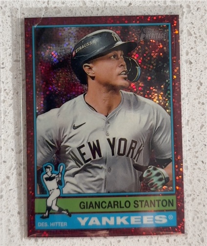 2025 Topps Heritage #212 Giancarlo Stanton — front