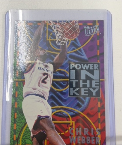 1994-95 Fleer Ultra #9 Chris Webber Power in the Key — front