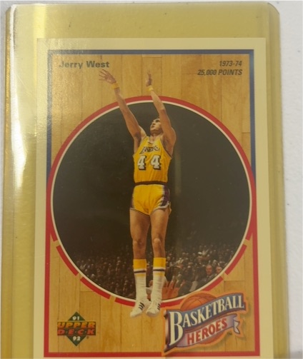 1991 Upper Deck Basketball Heroes #6 Jerry West — front