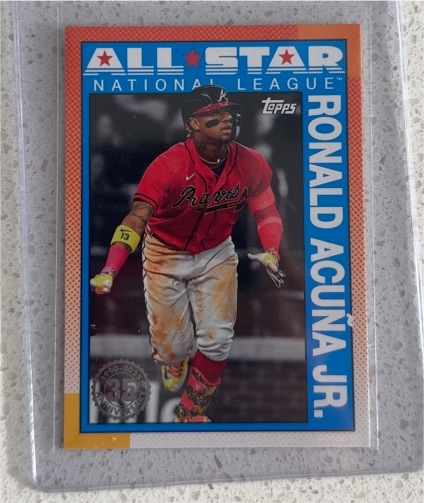 2025 Topps Series 2 #90AS-29 Ronald Acuña Jr. 1990 All-Star Insert — front
