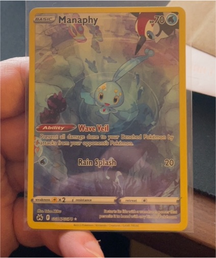 2023 Pokémon TCG Crown Zenith GG06 Manaphy — front