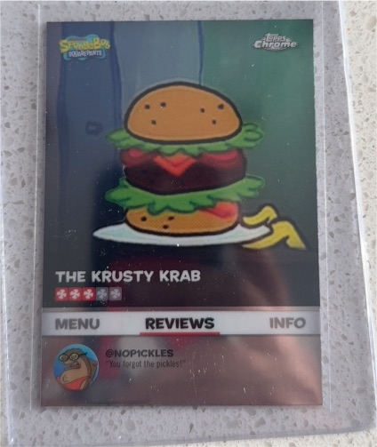 2025 Topps Chrome SpongeBob #BB-16 The Krusty Krab — front